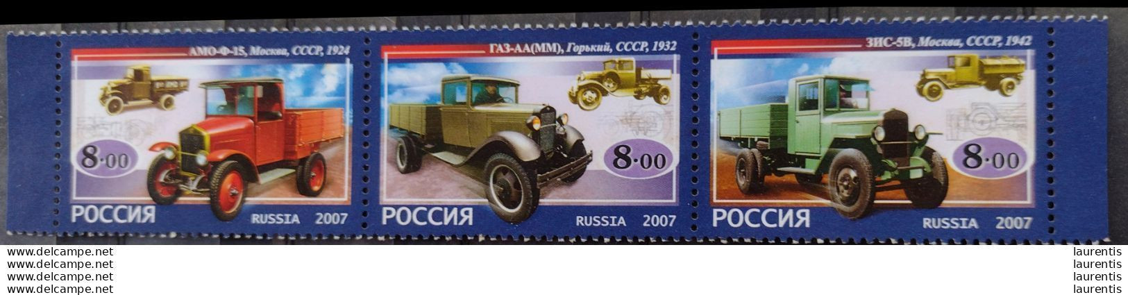 D7467. Trucks - Camions - Russia Yv 7016-18 MNH - 0,95 (3) - Trucks