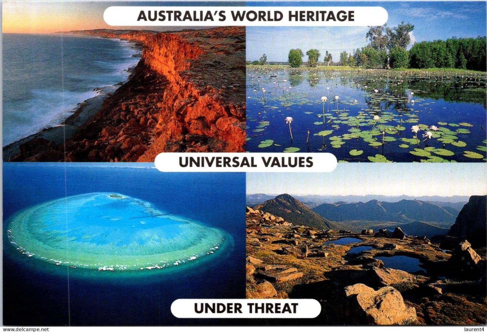 26-4-2024 (4 Y 10) Australia Wold Heritage (UNESCO) - Under Threat - Sonstige & Ohne Zuordnung