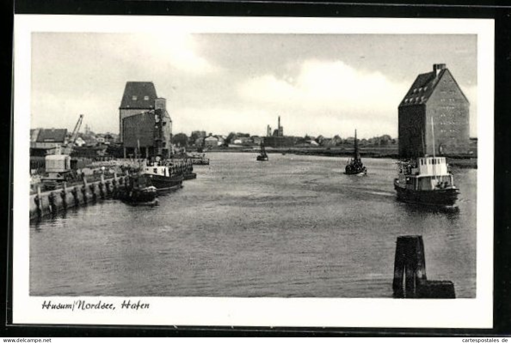 AK Husum /Nordsee, Hafen  - Husum