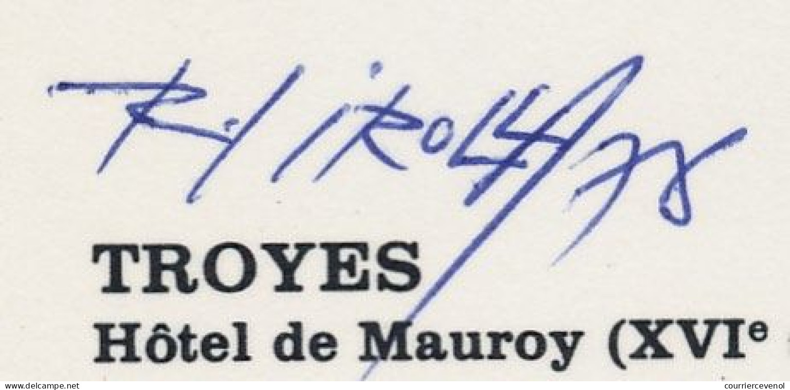 FRANCE - Carte Maximum - 1,00 Congrès De Troyes 13 Mai 1978 - Signée R. IROLLA, Auteur De La Carte - 1970-1979