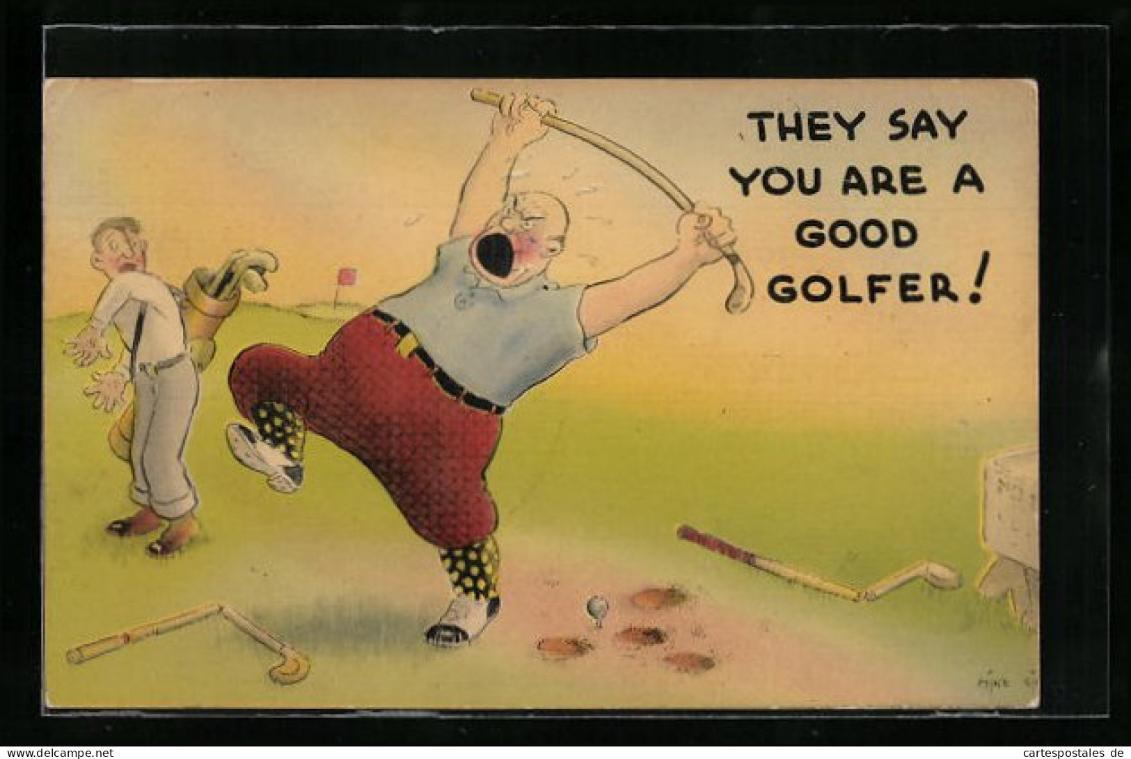 Künstler-AK They Say You Are A Good Golfer!  - Golf