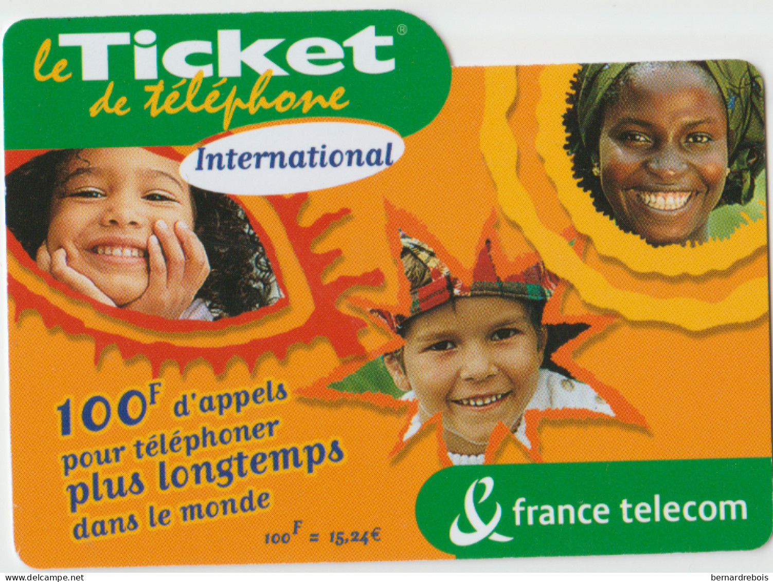 TC24 - 3 TICKETS TELEPHONE 100 F D'APPELS Pour 1 € - Nachladekarten (Refill)