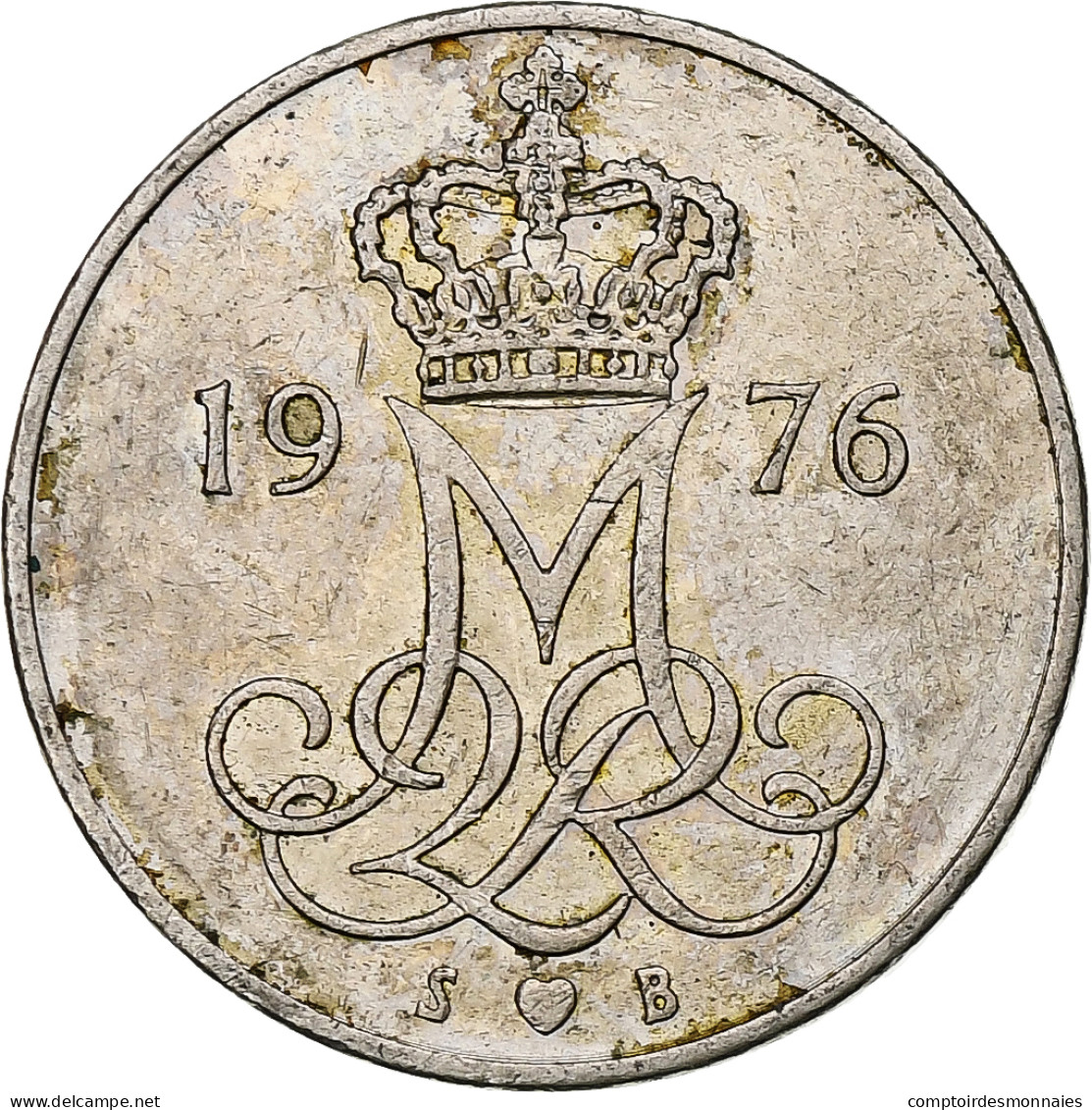 Danemark, 10 Öre, 1976 - Denemarken