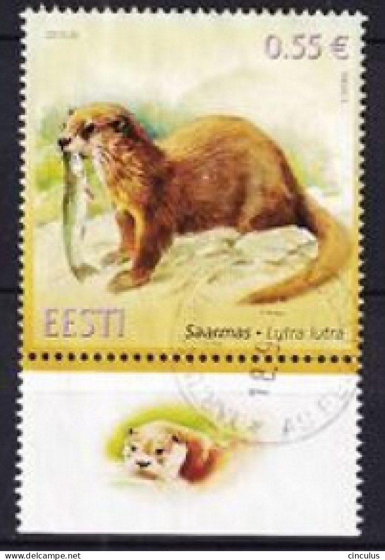 2015. Estonia. Eurasian Otter (Lutra Lutra). Used. Mi. Nr. 836 - Estland