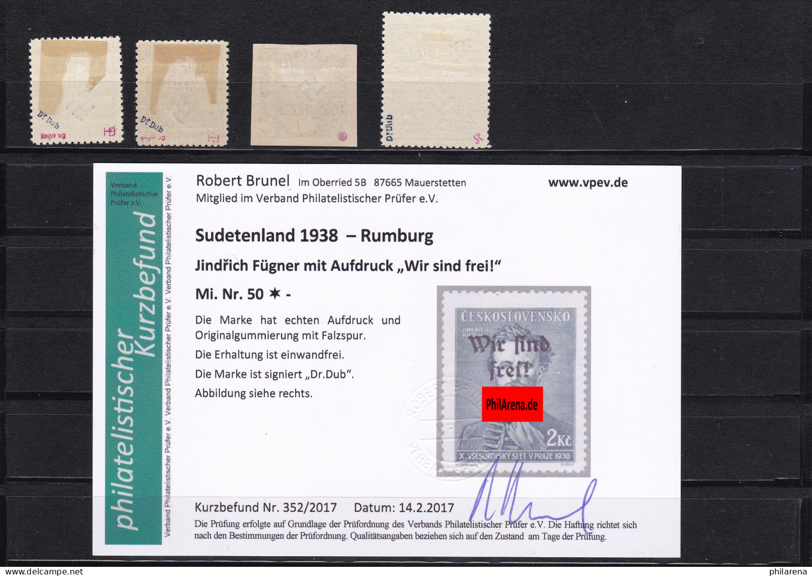 Sudetenland: Rumburg, MiNr. 13a, 16, 19, 50, * - Sudetenland