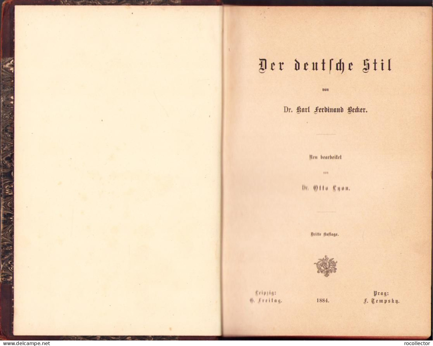 Der Deutsche Stil Von Karl Ferdinand Becker, 1884 C1599 - Alte Bücher