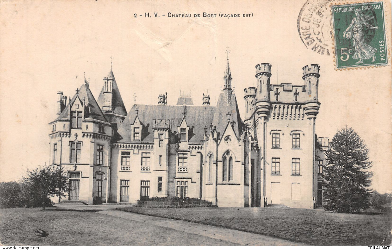 87-AMBAZAC CHATEAU DE BORT-N°T2905-D/0121 - Ambazac