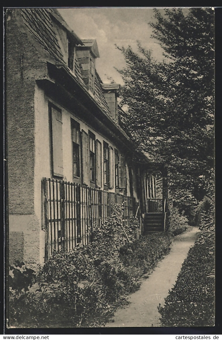 AK Weimar, Goethehaus, Hausgarten  - Schriftsteller