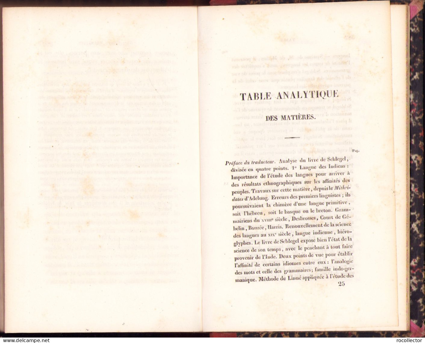 Essai Sur La Langue Et La Philosophie Des Indiens Traduit De L’allemand Par Frederic Schlegel, 1837 402SP - Old Books