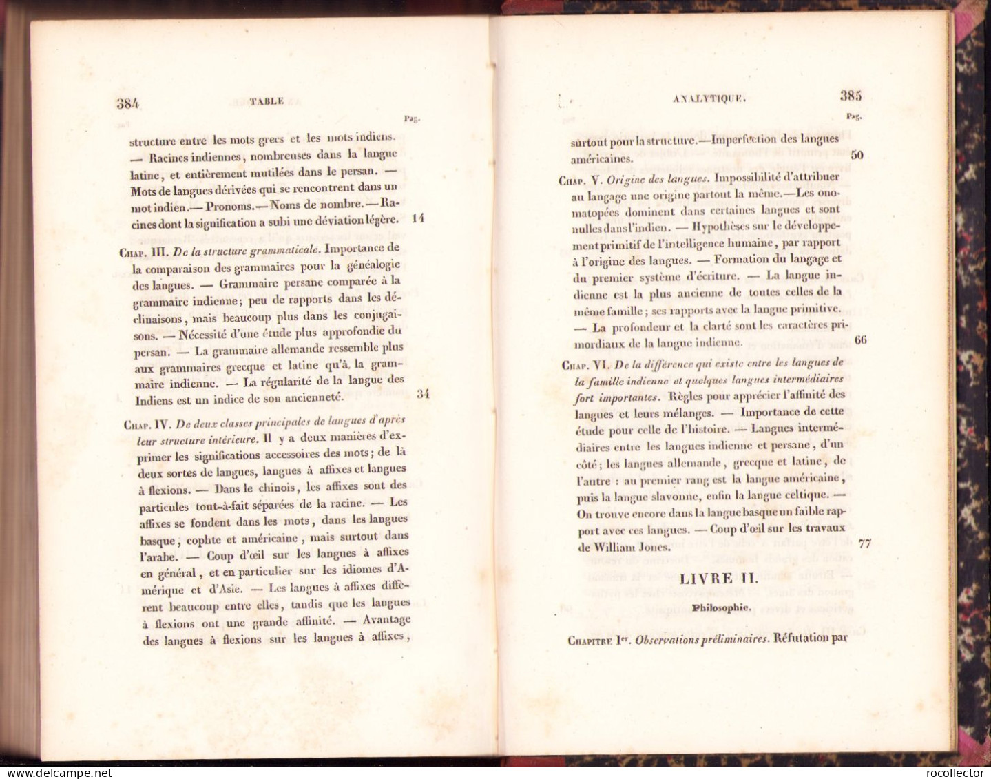 Essai sur la langue et la philosophie des Indiens traduit de l’allemand par Frederic Schlegel, 1837 402SP