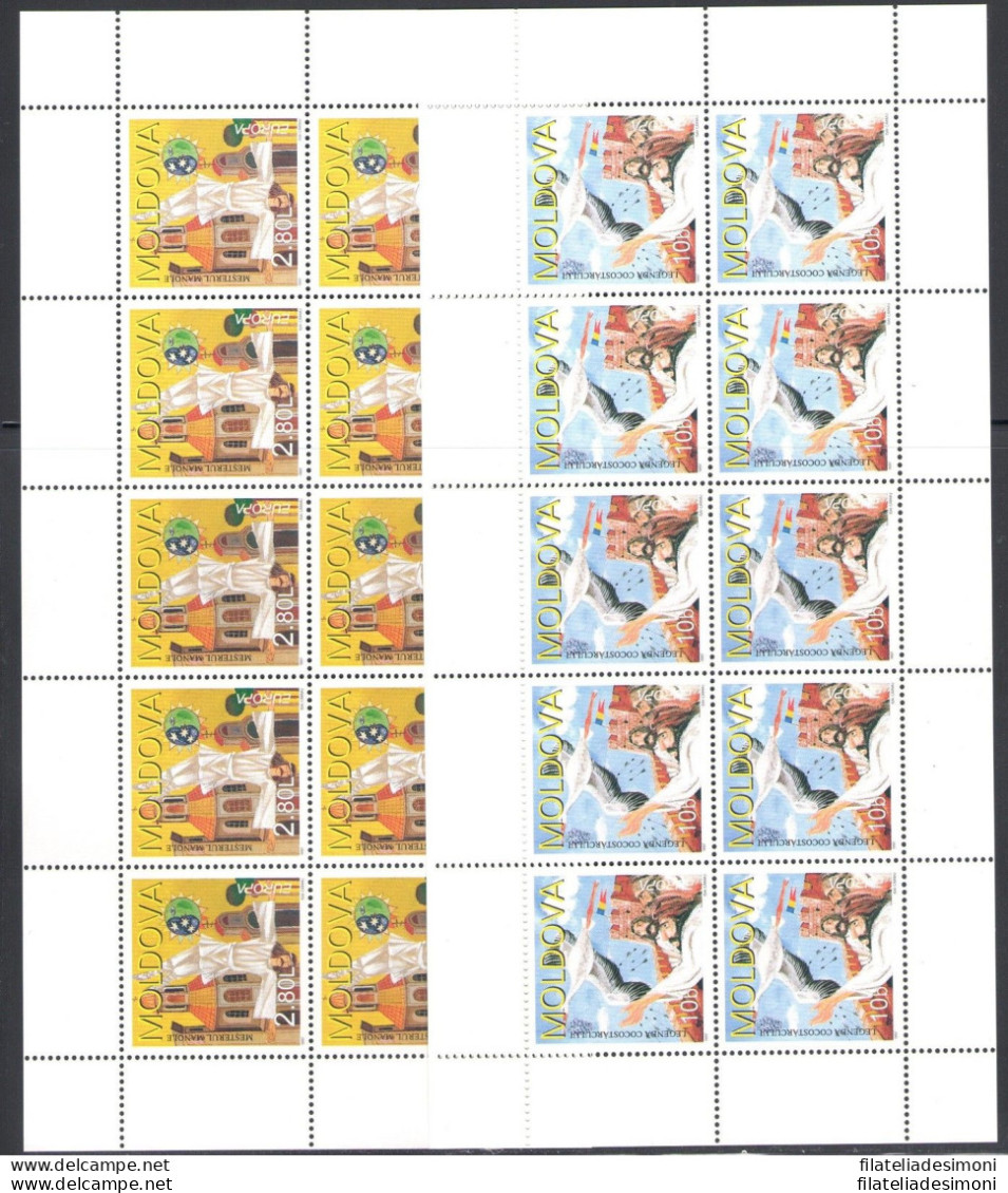 1997 EUROPA CEPT Moldavia/Moldova 2 Minifogli Da 10 Val MNH** - Other & Unclassified