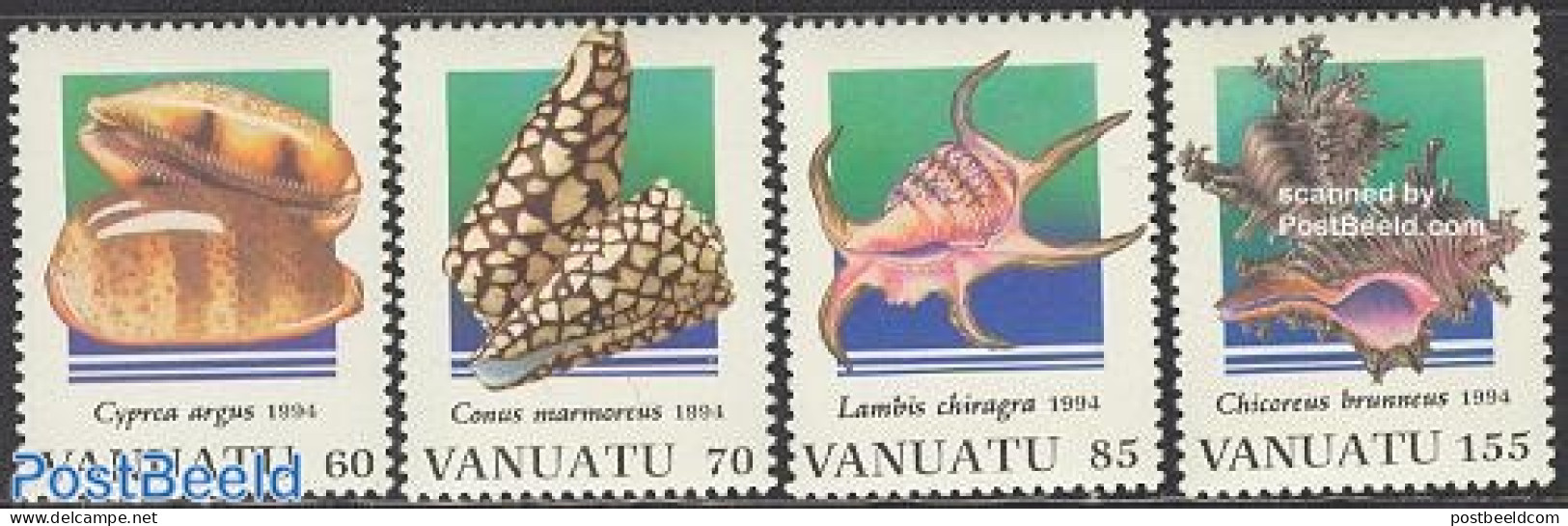 Vanuatu 1994 Shells 4v, Mint NH, Nature - Shells & Crustaceans - Marine Life
