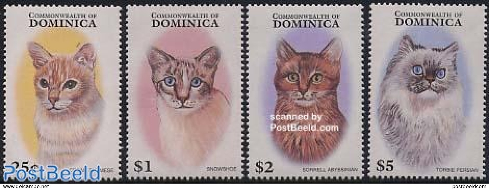 Dominica 1997 Cats 4v, Mint NH, Nature - Cats - Dominikanische Rep.