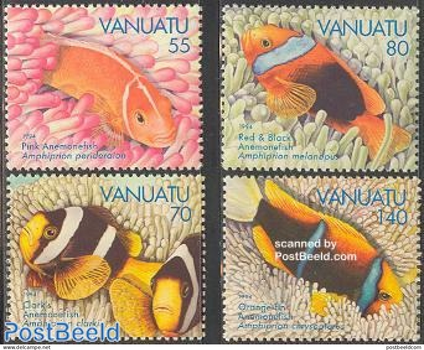 Vanuatu 1994 Fish 4v, Mint NH, Nature - Fish - Fishes