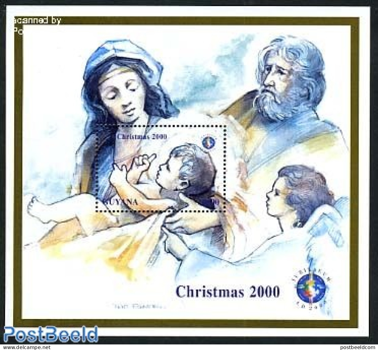 Guyana 2000 Christmas S/s, Mint NH, Religion - Christmas - Noël