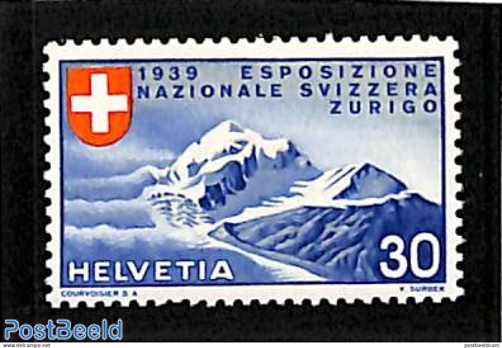 Switzerland 1939 3c, Italian, Stamp Out Of Set, Mint NH - Nuovi