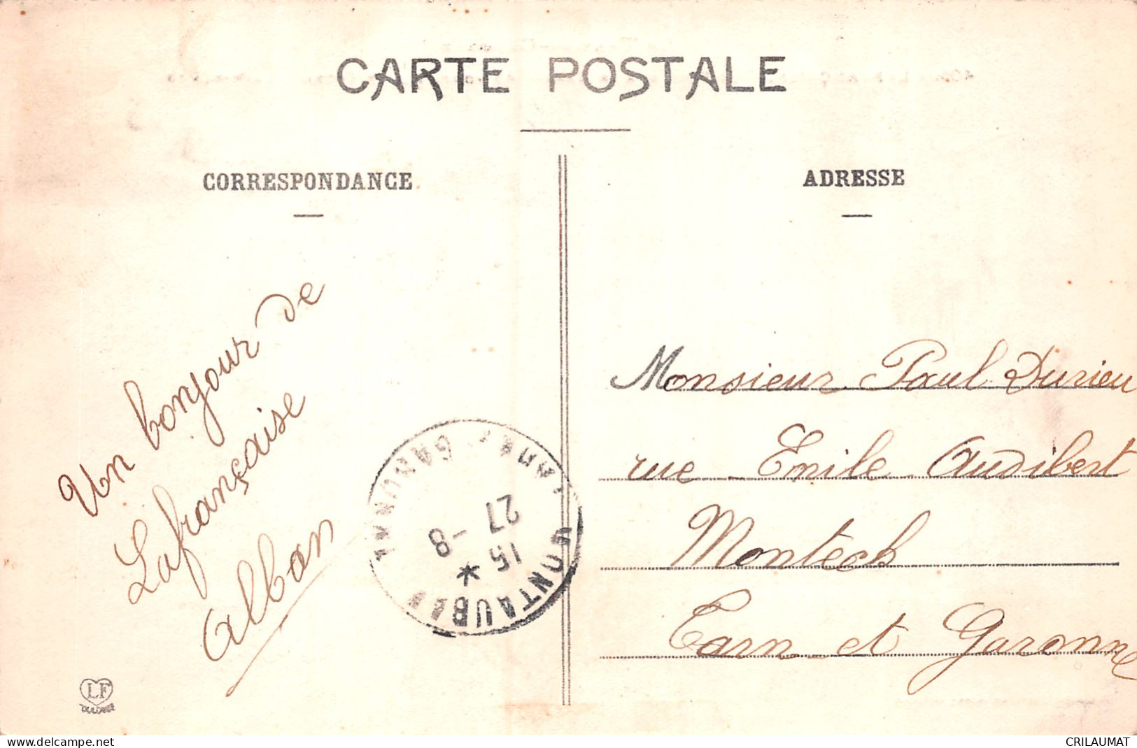 82-LAFRANCAISE-N°T2910-E/0249 - Lafrancaise