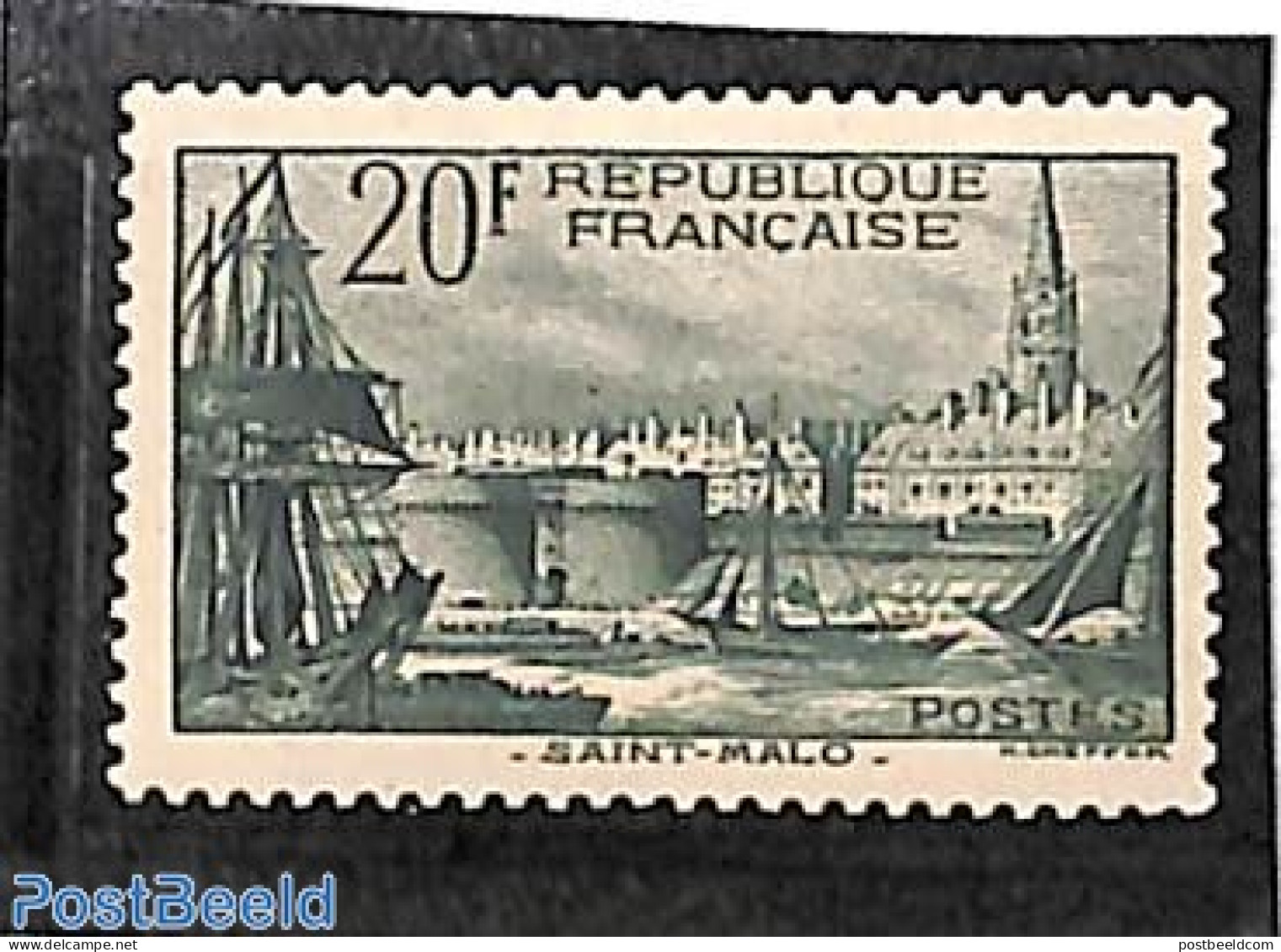 France 1938 20Fr, Stamp Out Of Set, Mint NH, Transport - Ships And Boats - Neufs