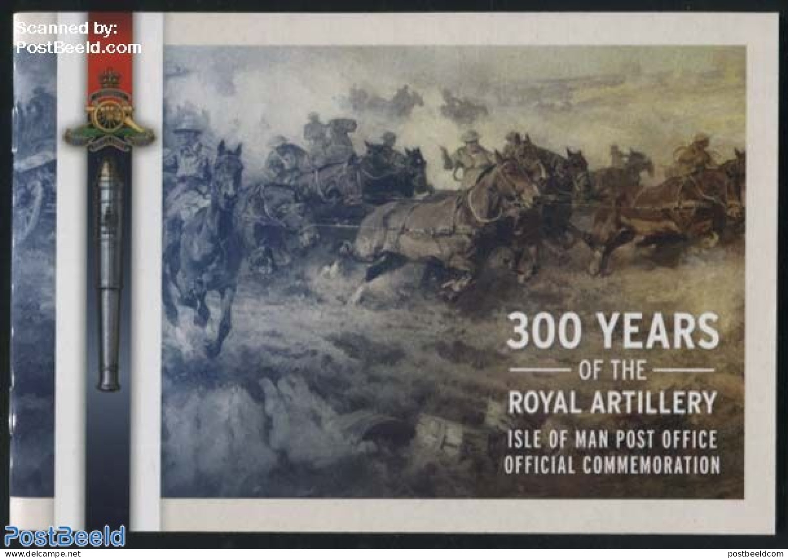 Isle Of Man 2016 Royal Artillery Prestige Booklet, Mint NH, History - Various - Militarism - Stamp Booklets - Uniforms - Militaria