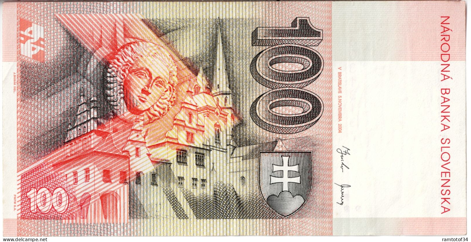 SLOVAQUIE - 100 Korún 2004 UNC - Slovacchia