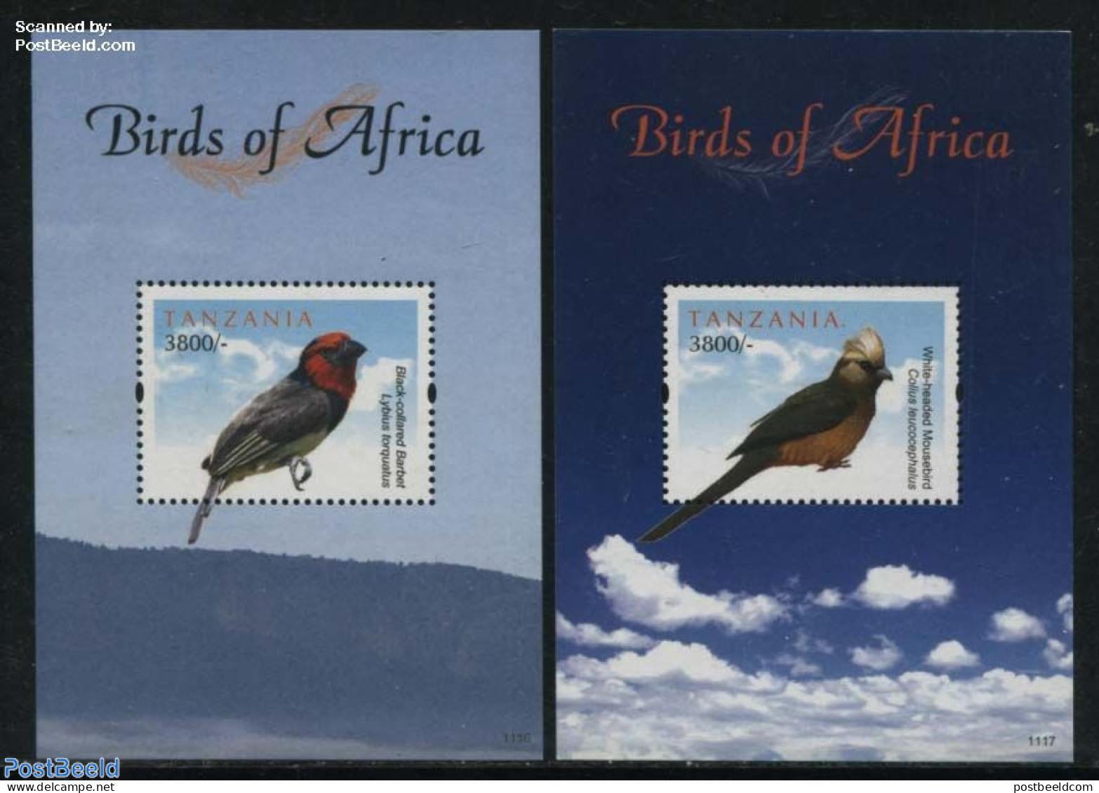 Tanzania 2011 Birds 2 S/s, Mint NH, Nature - Birds - Tansania (1964-...)