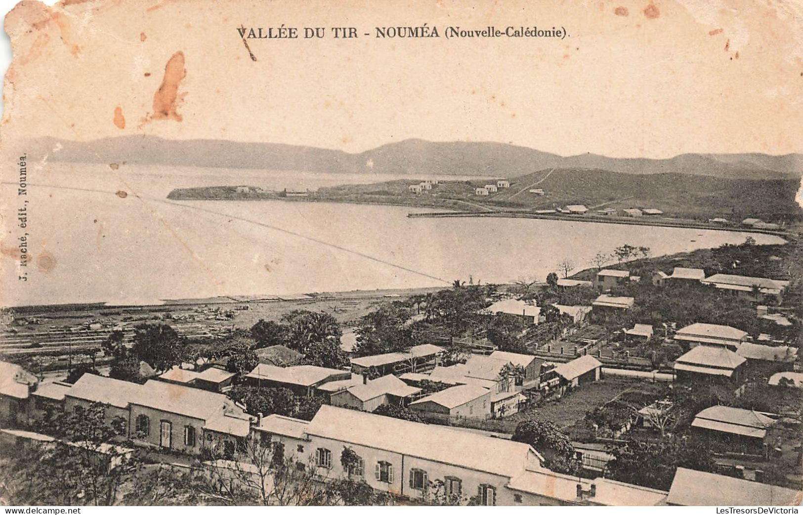 FRANCE - Vallée Du Tir - Nouméa (Nouvelle Calédonie) - Vue Panoramique - Vue Au Loin De La Mer -  Carte Postale Ancienne - Nouvelle Calédonie