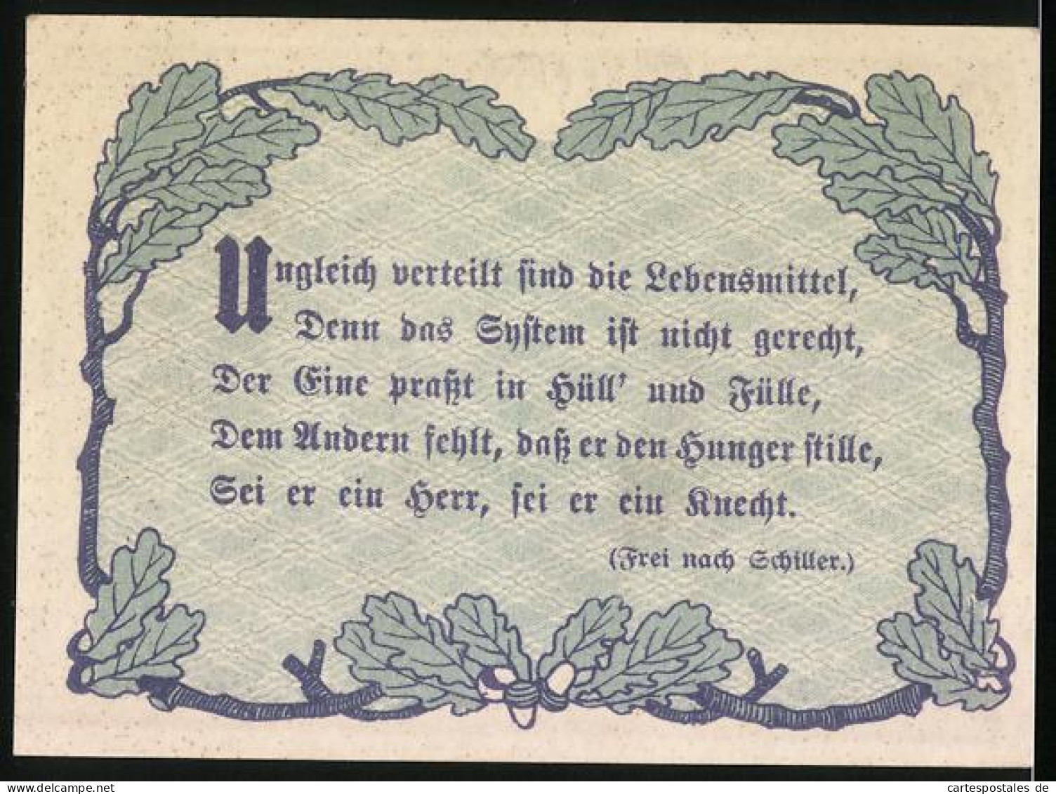 Notgeld Linz 1920, 50 Heller, Zwei Männer Reichen Sich Die Hände, Eichenblatt Und Wappen, Gutschein  - Austria