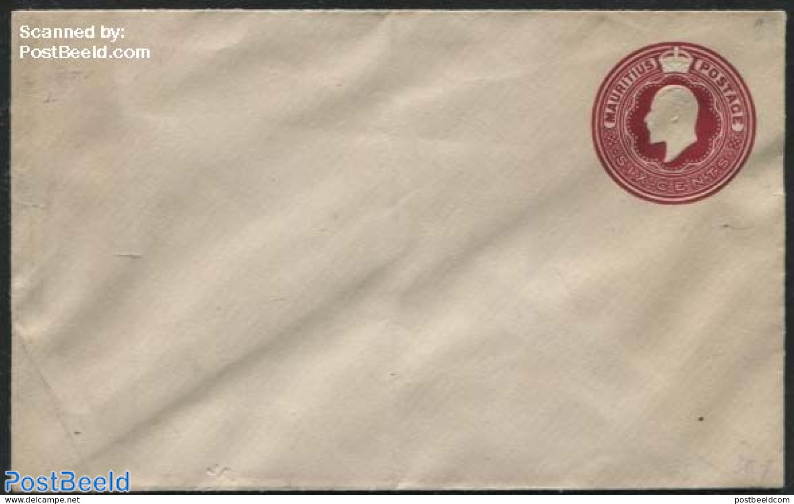 Mauritius 1904 Envelope 6c Carmine, Unused Postal Stationary - Maurice (1968-...)