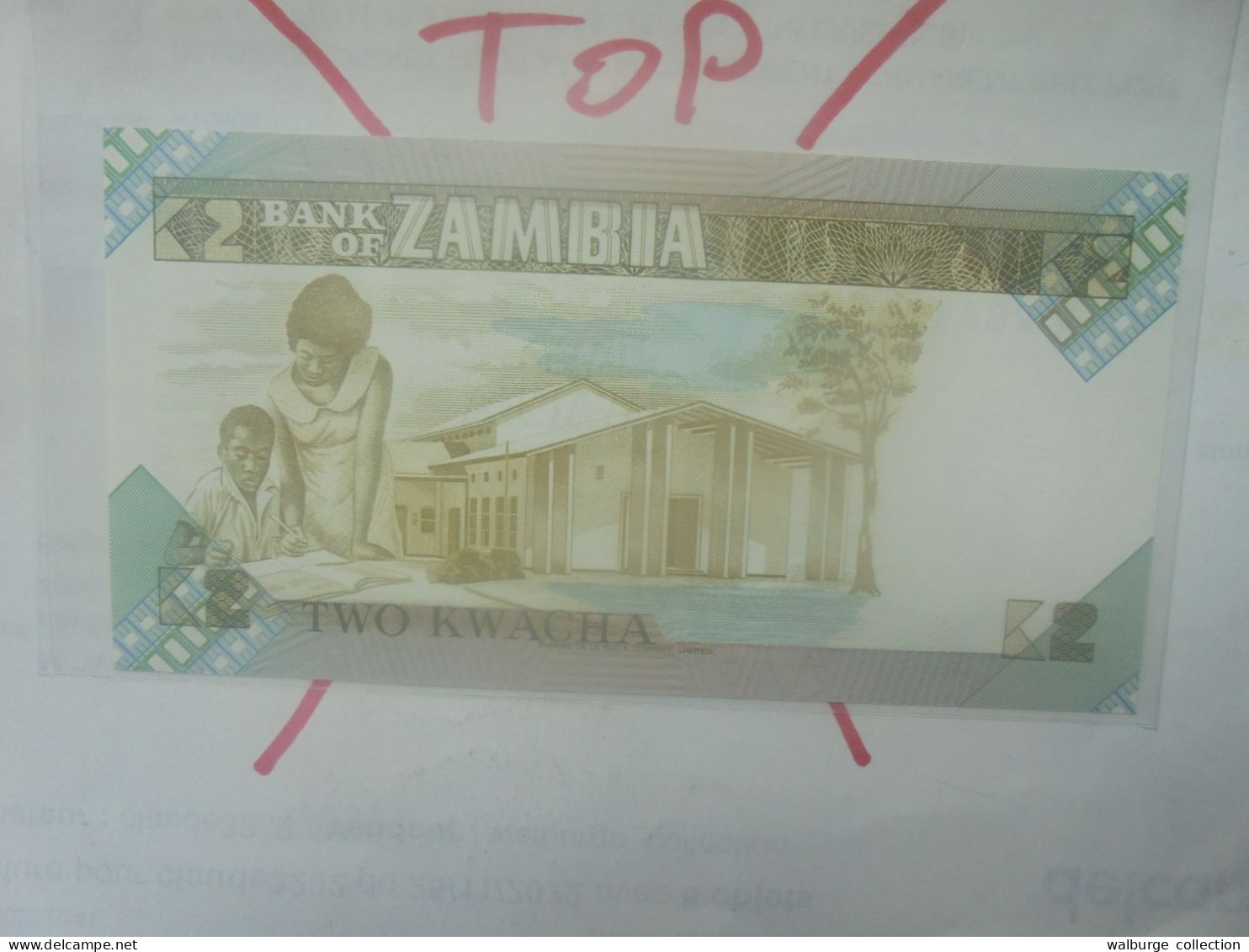 ZAMBIE 2 KWACHA 1980-88 Neuf (B.33) - Sambia