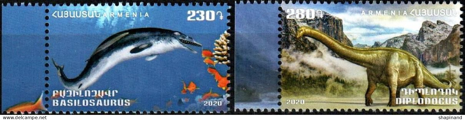 Armenia 2020 "Fauna Of The Ancient World" 2v Quality:100% - Arménie