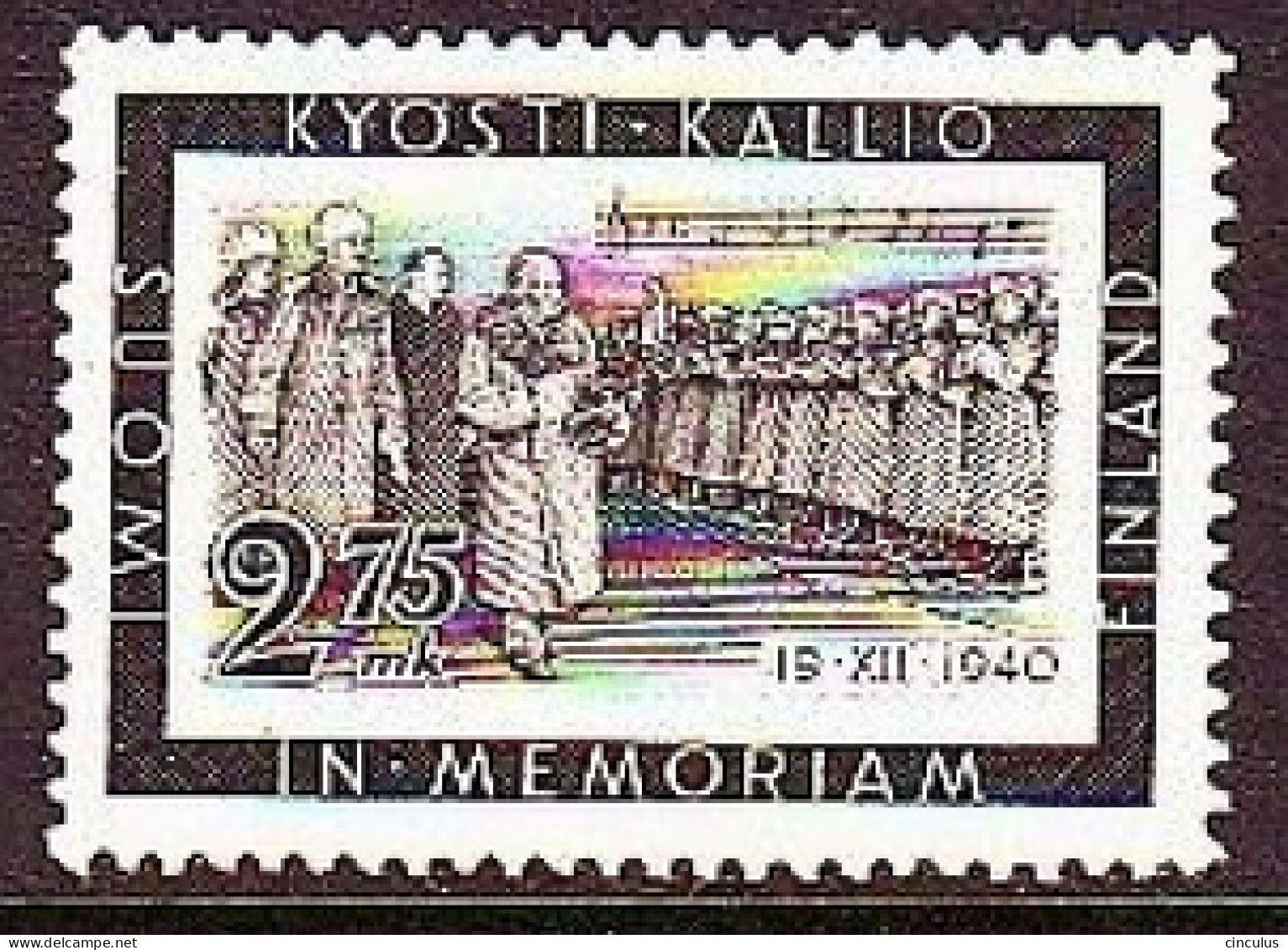1941. Finland. President Kyösti Kallio Inspecting The Troops. MNH. Mi. Nr. 237 - Unused Stamps