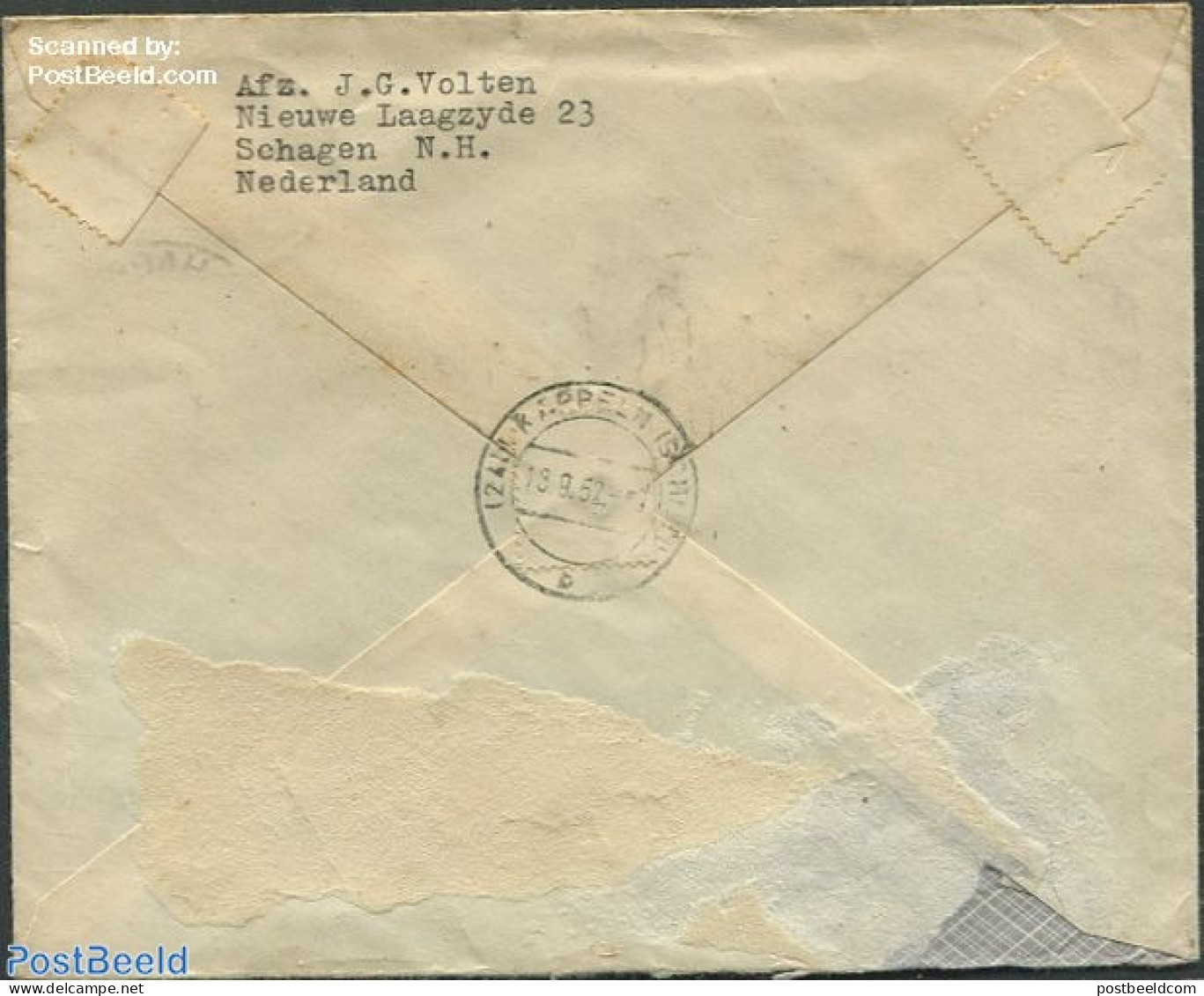 Netherlands 1948 Envelope With Nvph No.502, Postal History - Covers & Documents