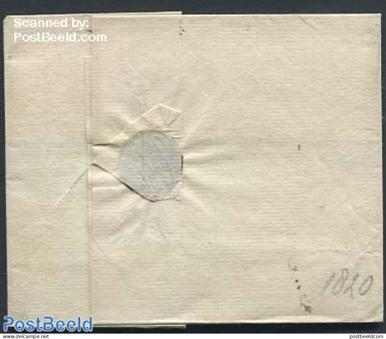 Netherlands 1820 Folding Cover From Leiden To Amsterdam With Leiden Mark, Postal History - ...-1852 Voorlopers