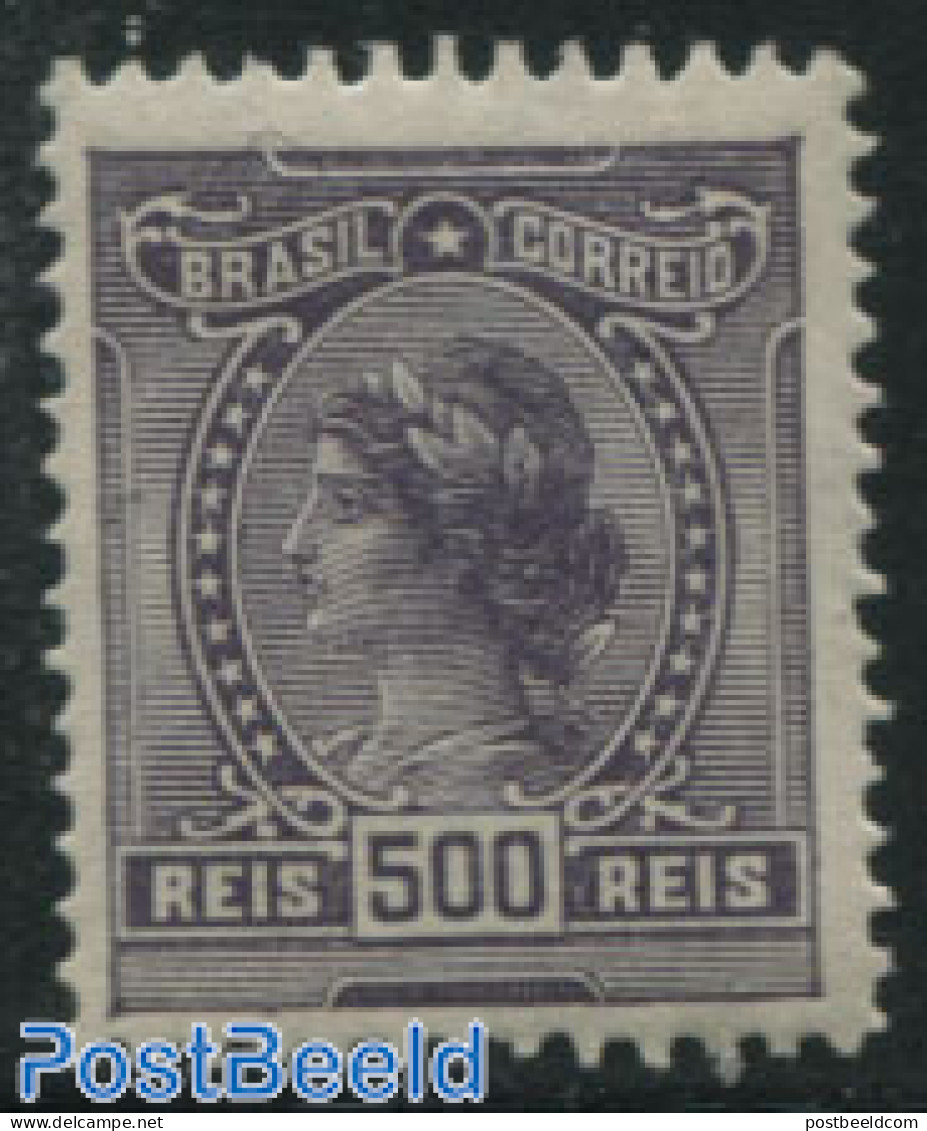 Brazil 1913 500R, Stamp Out Of Set, Mint NH - Ongebruikt