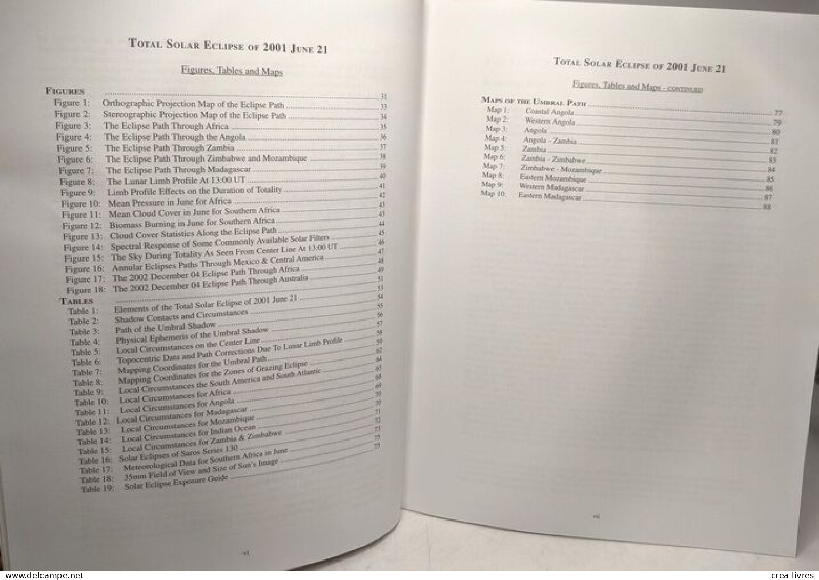 Total solar eclipse of 1999 August 11 / Nasa Reference publication 1398 + Total Solar Eclipse of 2001 June 21 --- 2 livr