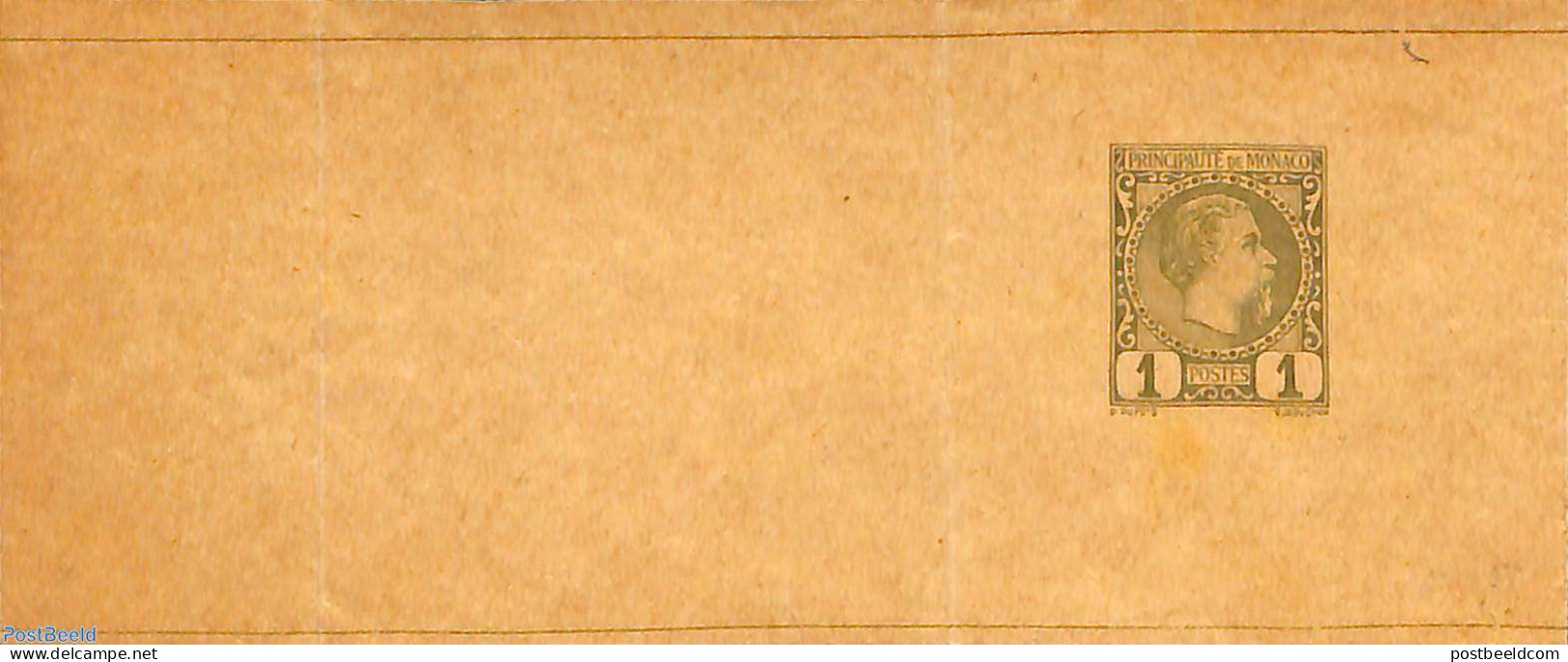 Monaco 1886 Wrapper 1c, Unused Postal Stationary - Covers & Documents