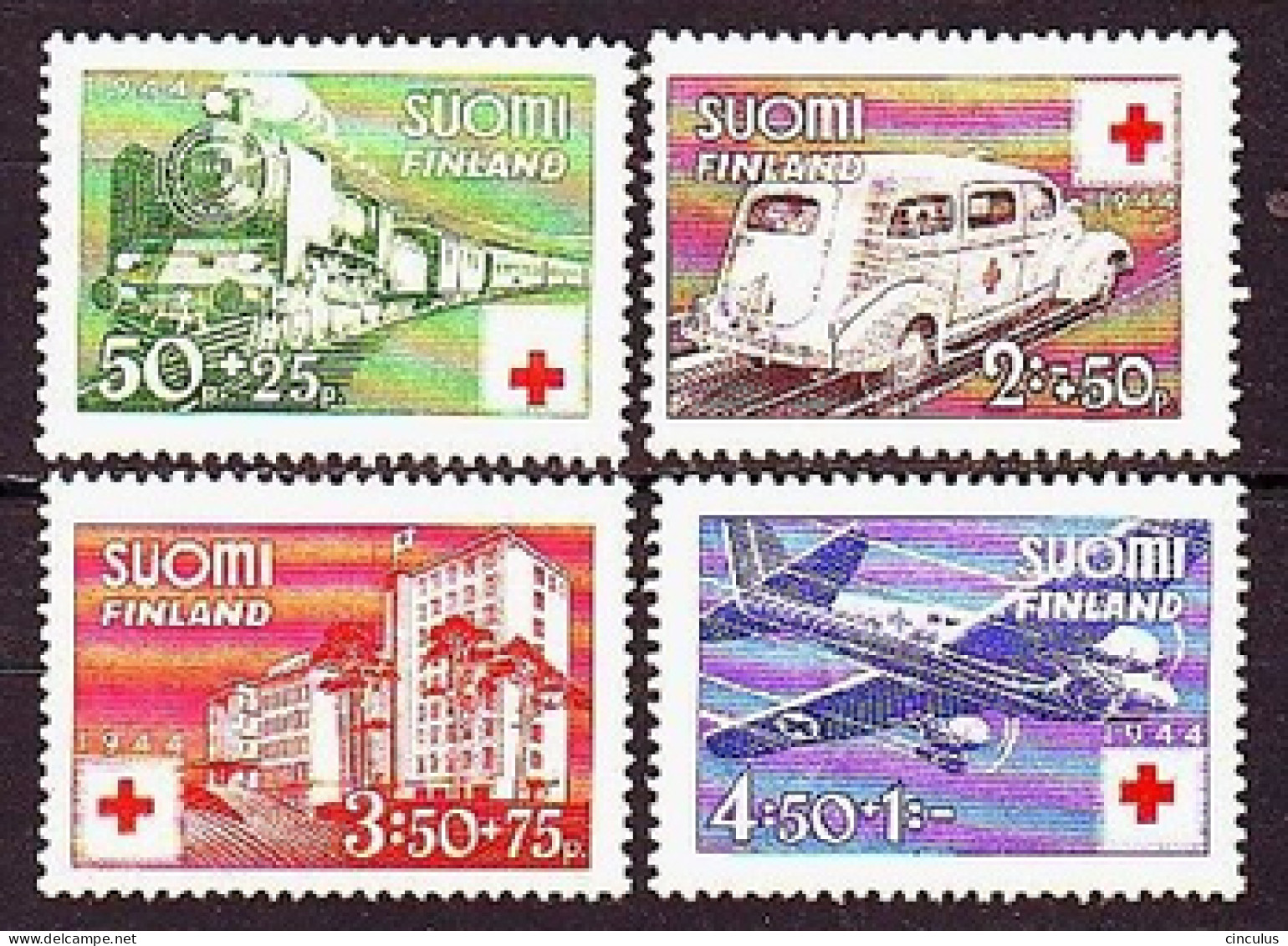 1944. Finland. Red Cross. MH. Mi. Nr. 278-81 - Unused Stamps