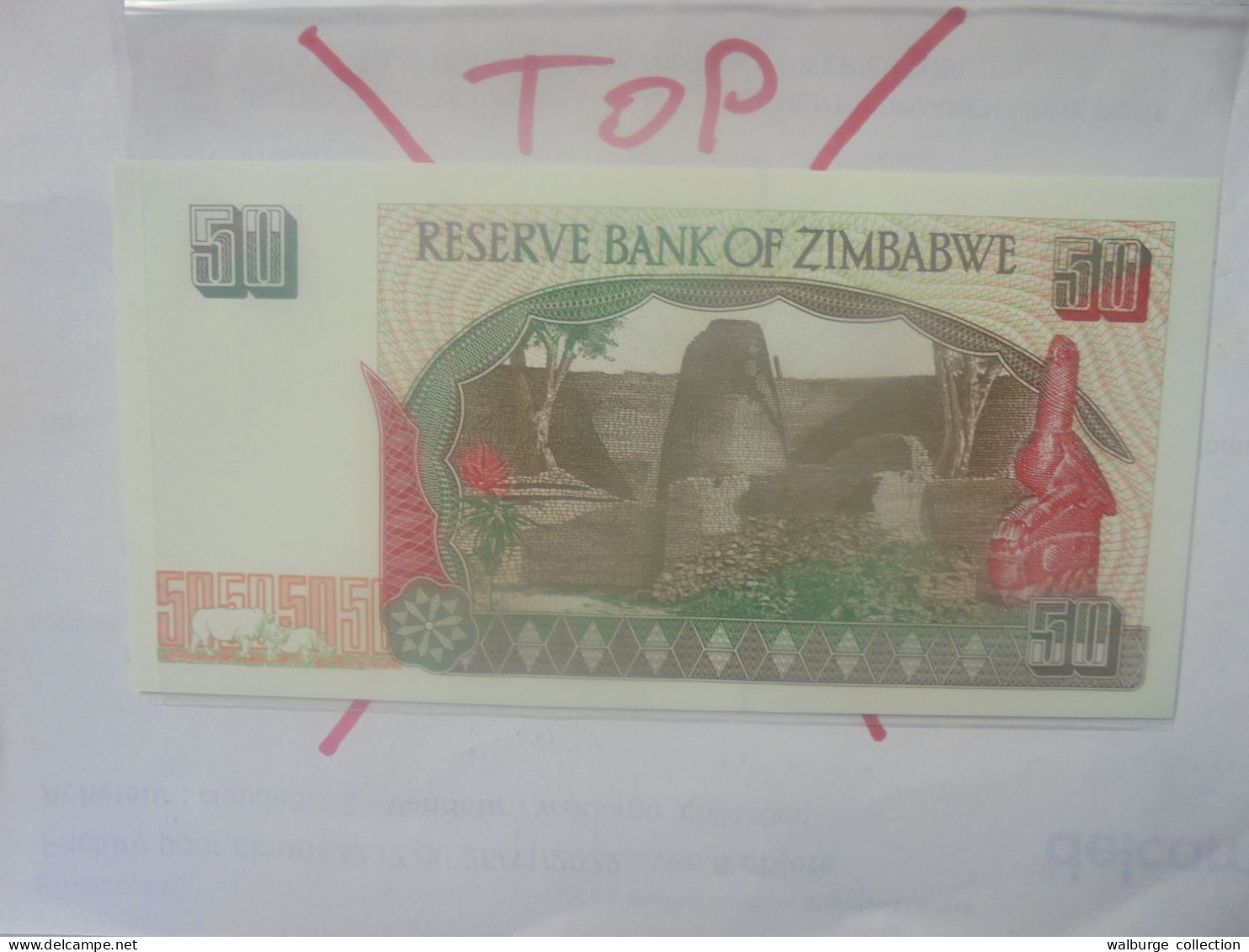 ZIMBABWE 50$ 1994 Neuf (B.33) - Simbabwe