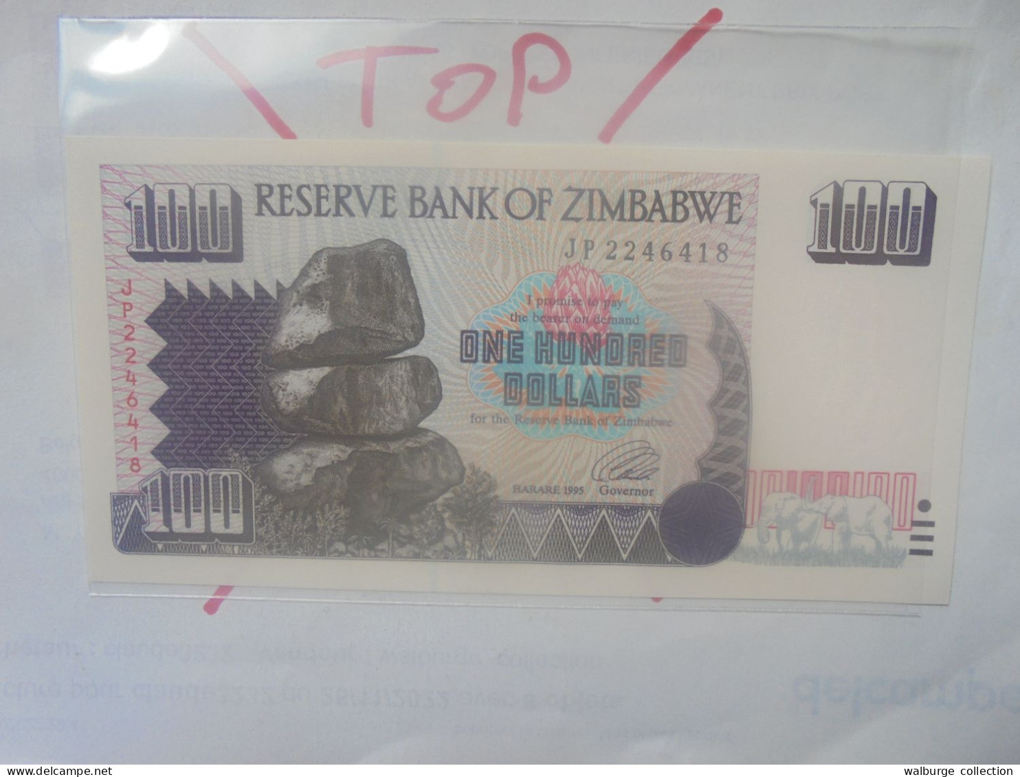 ZIMBABWE 100$ 1995 Neuf (B.33) - Simbabwe