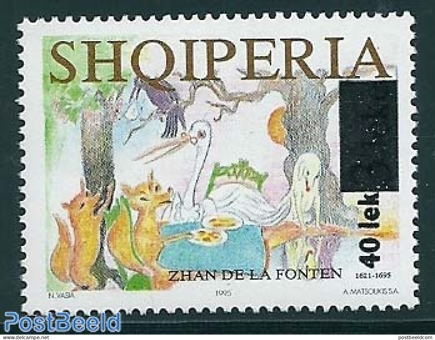 Albania 2006 40L On 3L, Stamp Out Of Set, Mint NH, Art - Fairytales - Verhalen, Fabels En Legenden