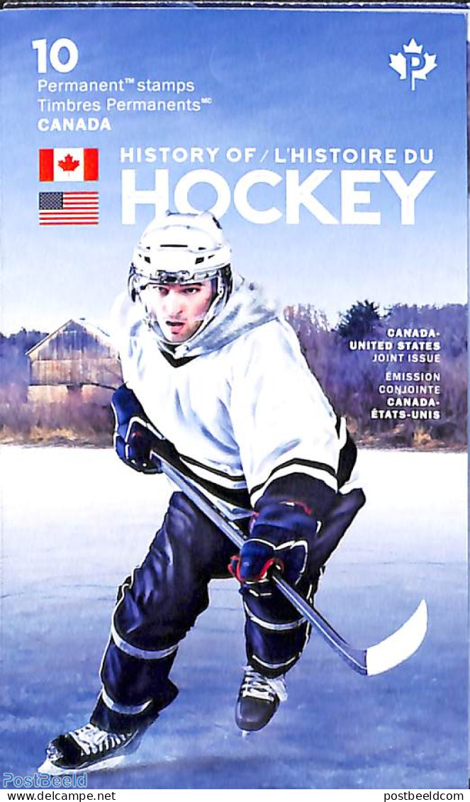 Canada 2017 History Of Ice Hockey Booklet,  Joint Issue USA, Mint NH, Sport - Various - Ice Hockey - Joint Issues - Ongebruikt