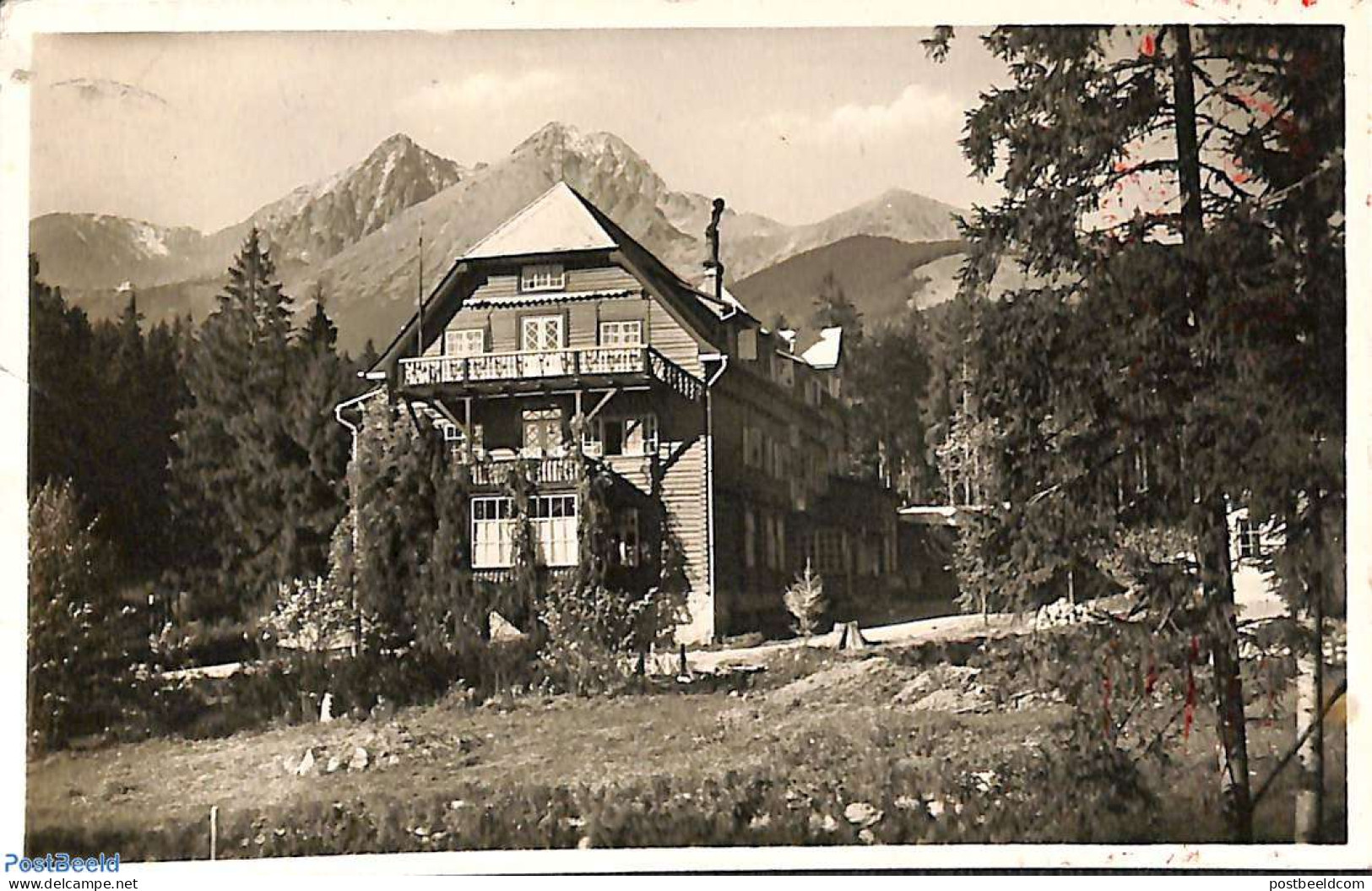 Slovakia 1942 Postcard From Tatranska Lomnica To Munich, Forwarded To Berchtesgaden, Postal History - Covers & Documents