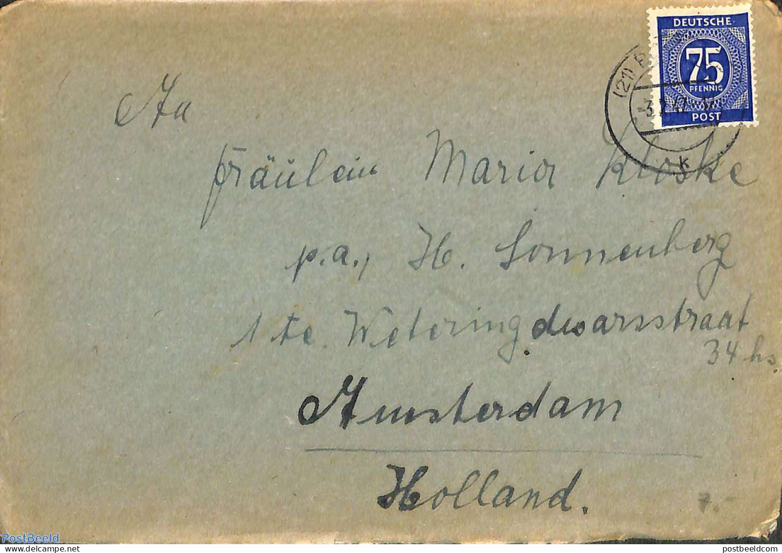 Germany, Federal Republic 1947 Letter From Bottrop To Amsterdam, Postal History - Brieven En Documenten