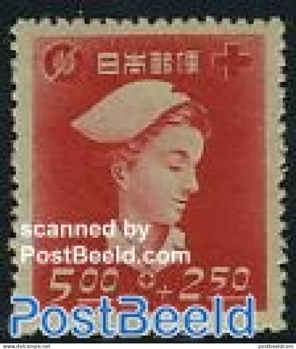 Japan 1948 Stamp Out Of Set, Unused (hinged), Health - Red Cross - Neufs