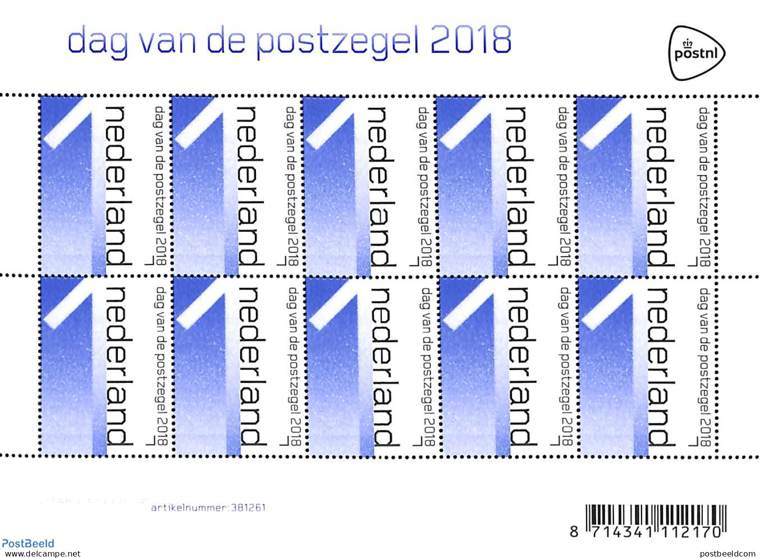 Netherlands 2018 Stamp Day M/s, Mint NH, Stamp Day - Stamps On Stamps - Neufs