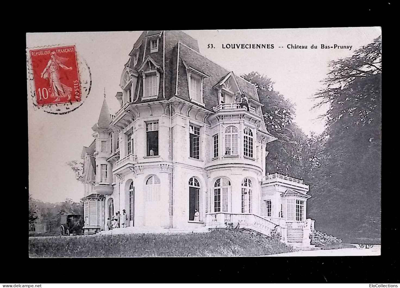 Cp, 78, Louveciennes, Château Du Bas-Prunay, Voyagée - Louveciennes