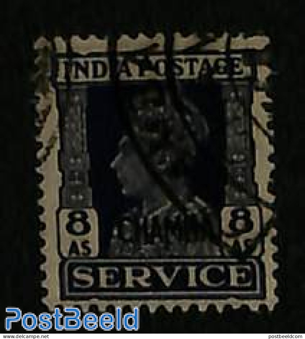 India 1941 Chamba 8a, On Service, Stamp Out Of Set, Used - Altri & Non Classificati