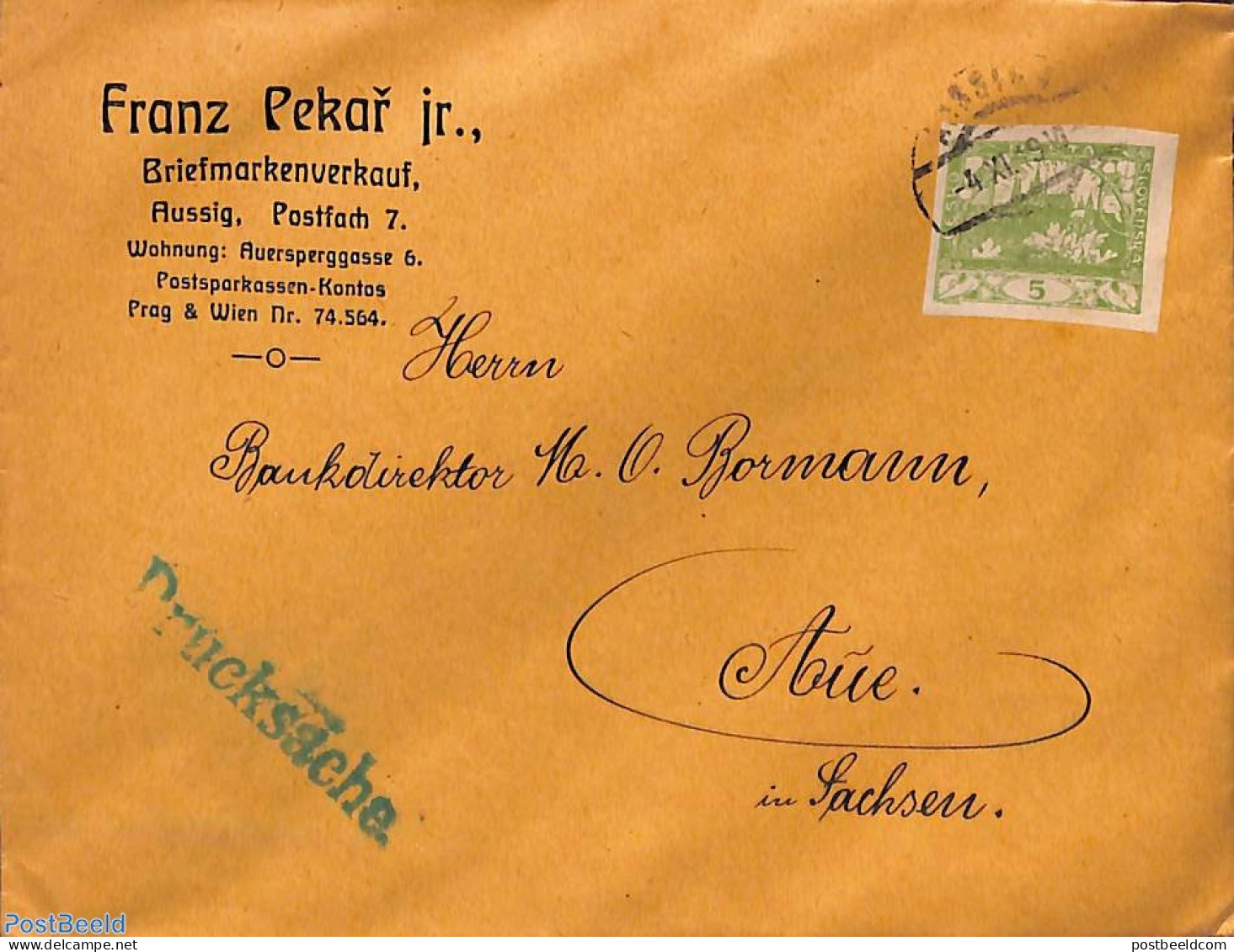 Czechoslovkia 1939 Printed Matter To Germany, Postal History - Briefe U. Dokumente