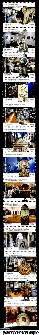 Portugal 2019 Museums 13v, Mint NH, Various - Globes - Art - Museums - Paintings - Sculpture - Unused Stamps