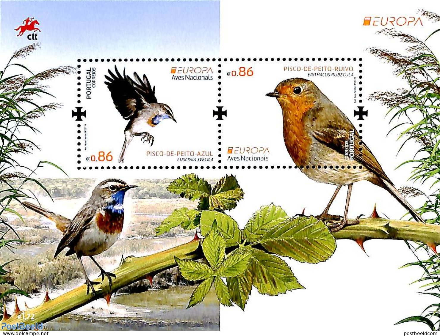 Portugal 2019 Europa, Birds S/s, Mint NH, History - Nature - Europa (cept) - Birds - Unused Stamps